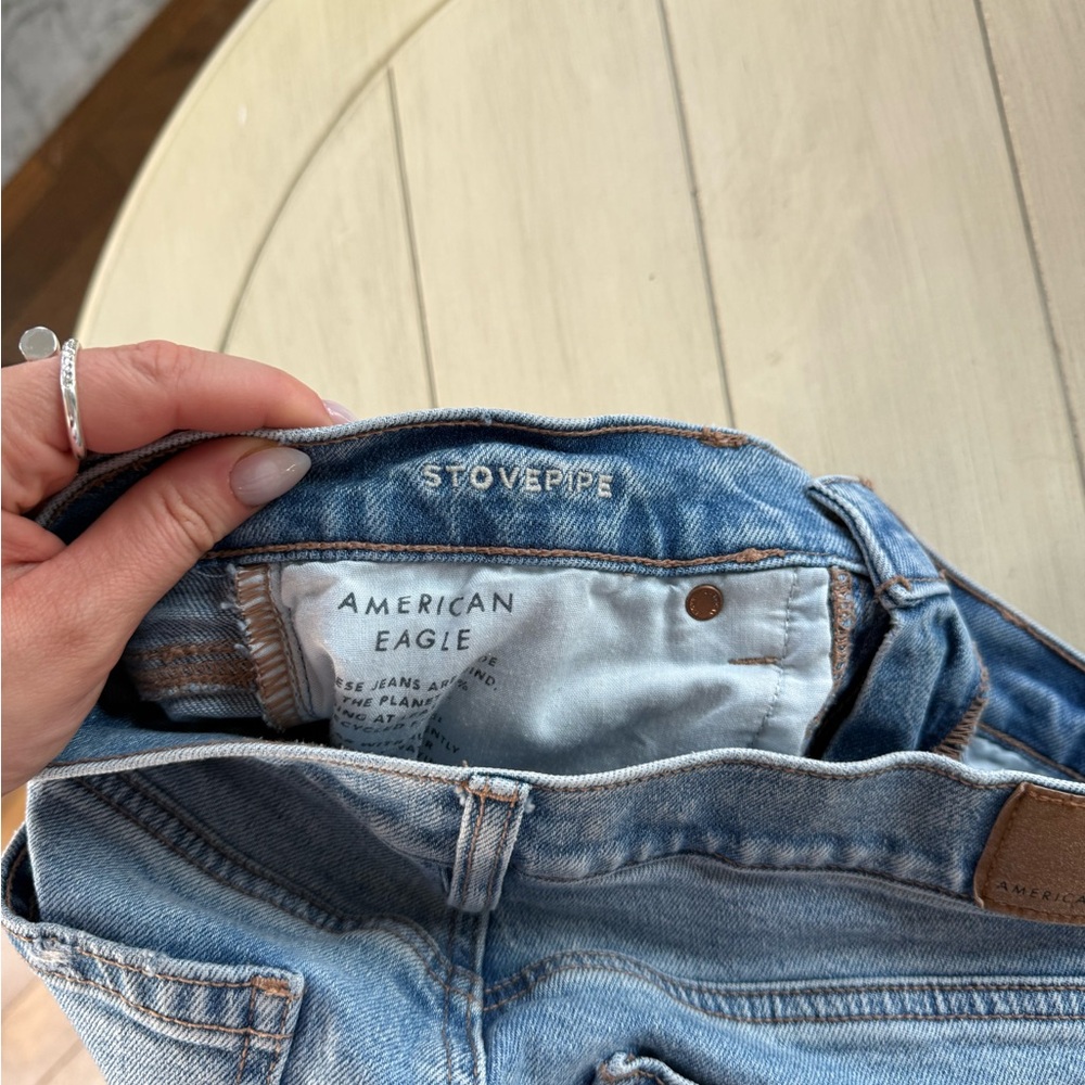 American Eagle Outfitters Stovepipe Jeans size 2 extra short - Picture 3 of 4